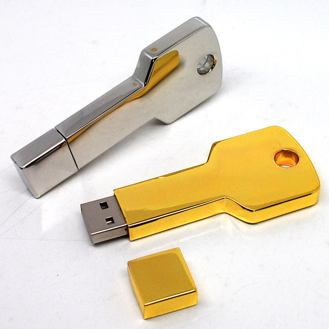 quà tặng usb chìa khóa vàng usk06