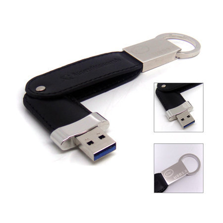 Quà tặng USB da móc khóa USL16