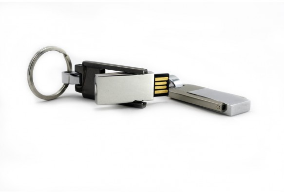 quà tặng usb kim loại có móc usm20